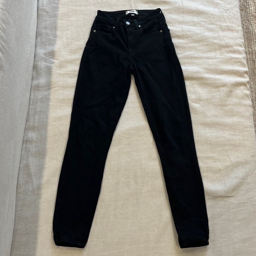 Paige size 25 HOXTON Ankle black high waist Jean